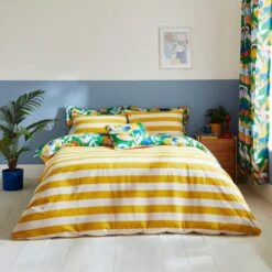 Elements Fieldsley Multicoloured Cotton Duvet Cover And Pillowcase Set 24 Elements Fieldsley Multicoloured Cotton Duvet Cover And Pillowcase Set -Elements 30904801 alt02