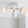 Elements Wolston 3 Light Semi Flush Spotlight
