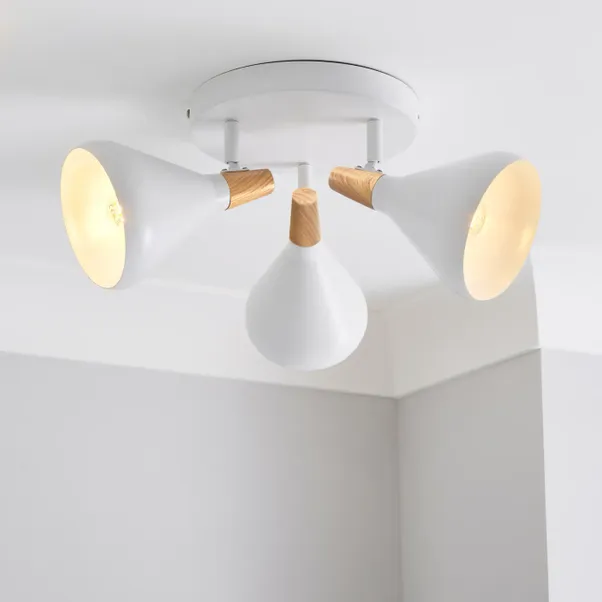 Elements Wolston 3 Light Semi Flush Spotlight 2 Elements Wolston 3 Light Semi Flush Spotlight