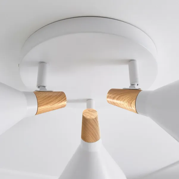 Elements Wolston 3 Light Semi Flush Spotlight 4 Elements Wolston 3 Light Semi Flush Spotlight - Image 3